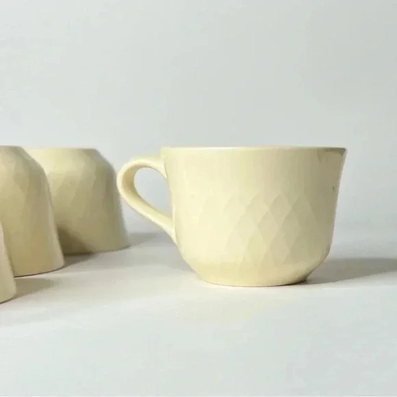 Vintage Franciscan Lattice Cream Tea Cups Coffee Mugs Set of 4 - Picture 2 of 7